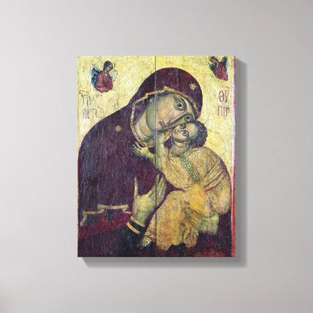 The Virgin Eleousa, from Nessebar Canvas Print (Front)