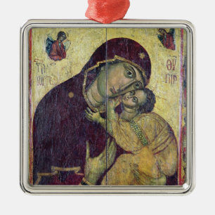 The Virgin Eleousa, from Nessebar Metal Tree Decoration