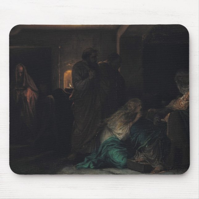 The Virgin Fainting, 1856 Mouse Mat (Front)