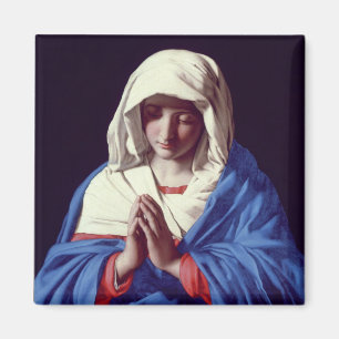 The Virgin in Prayer, 1640-50 (oil on canvas) Magnet