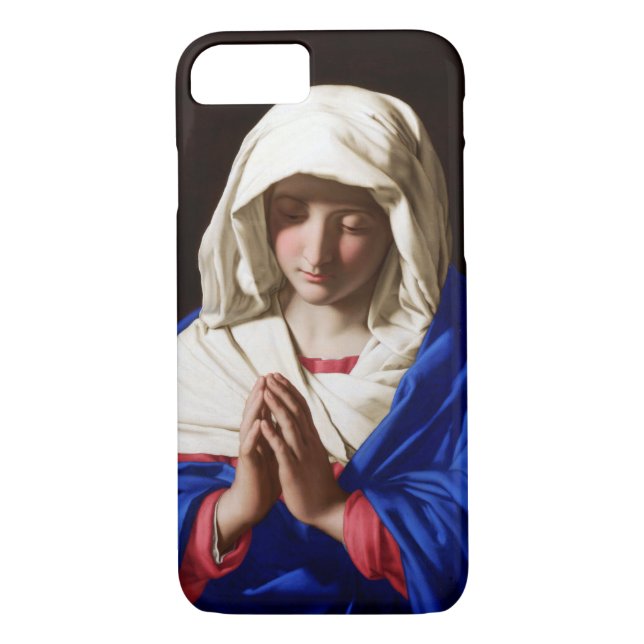 The Virgin in Prayer, Sassoferrato Case-Mate iPhone Case (Back)