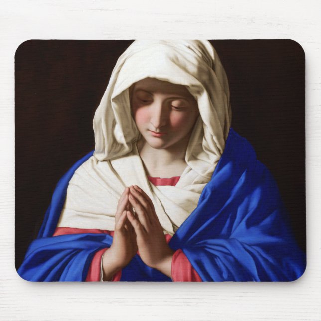 The Virgin in Prayer, Sassoferrato Mouse Mat (Front)