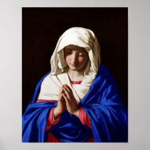 The Virgin in Prayer, Sassoferrato Poster