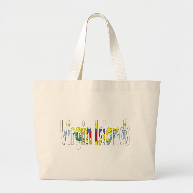 The Virgin Islands Large Tote Bag (Front)