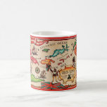 The Virgin Islands Map Mug<br><div class="desc">Vintage,  retro map of the Virgin Islands repurposed on a mug or on any drink ware products.</div>