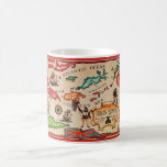 The Virgin Islands Map Mug<br><div class="desc">Vintage, retro map of the Virgin Islands repurposed on a mug or on any drink ware products.</div>