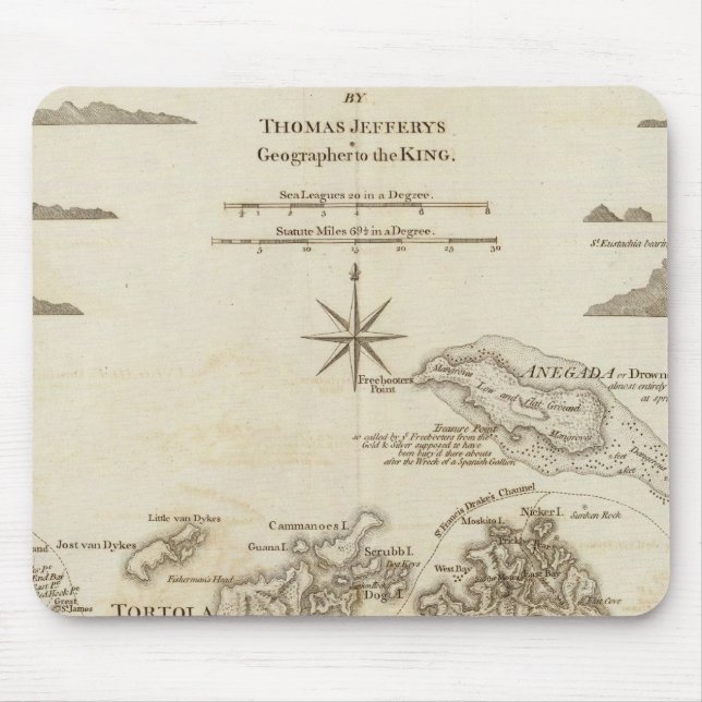 The Virgin Islands Mouse Mat (Front)