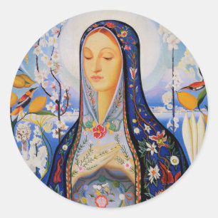 The Virgin - Joseph Stella Classic Round Sticker