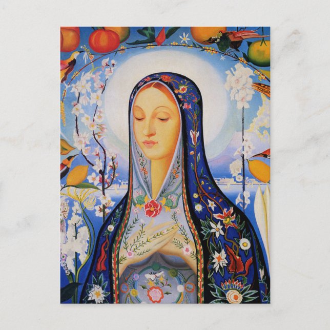 The Virgin - Joseph Stella Postcard (Front)