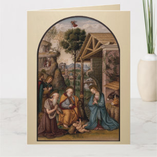 The Virgin Mary and Baby Jesus Christmas Greetings Card