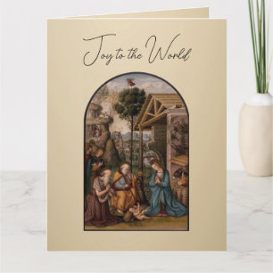 The Virgin Mary and Baby Jesus Christmas Greetings Card