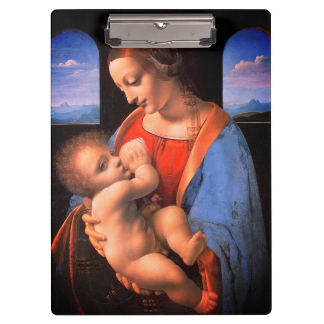 The Virgin Mary Breastfeeding The Christ Child-324 Clipboard (Front)