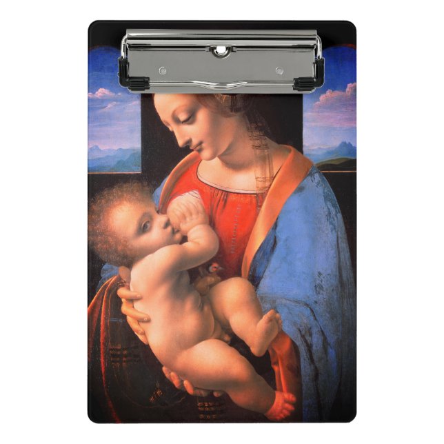 The Virgin Mary Breastfeeding The Christ Child-324 Mini Clipboard (Front)