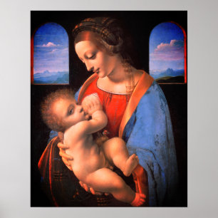 The Virgin Mary Breastfeeding The Christ Child-324 Poster