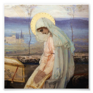 “The Virgin Mary” by Mikhail Nesterov Photo Print