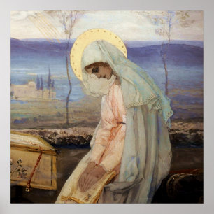 “The Virgin Mary” by Mikhail Nesterov Poster