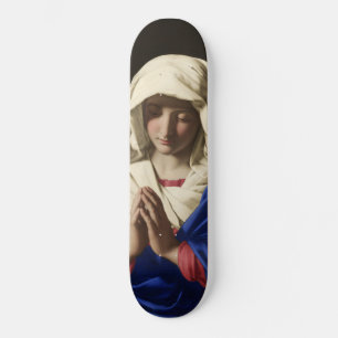 The Virgin Mary in Prayer Skateboard