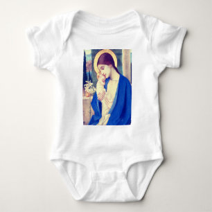 The Virgin Mary & Infant Jesus Renaissance Grace Baby Bodysuit