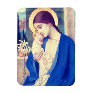 The Virgin Mary & Infant Jesus Renaissance Grace Magnet