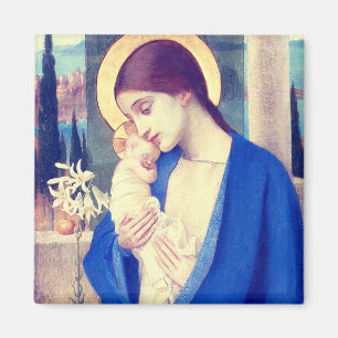 The Virgin Mary & Infant Jesus Renaissance Grace Magnet