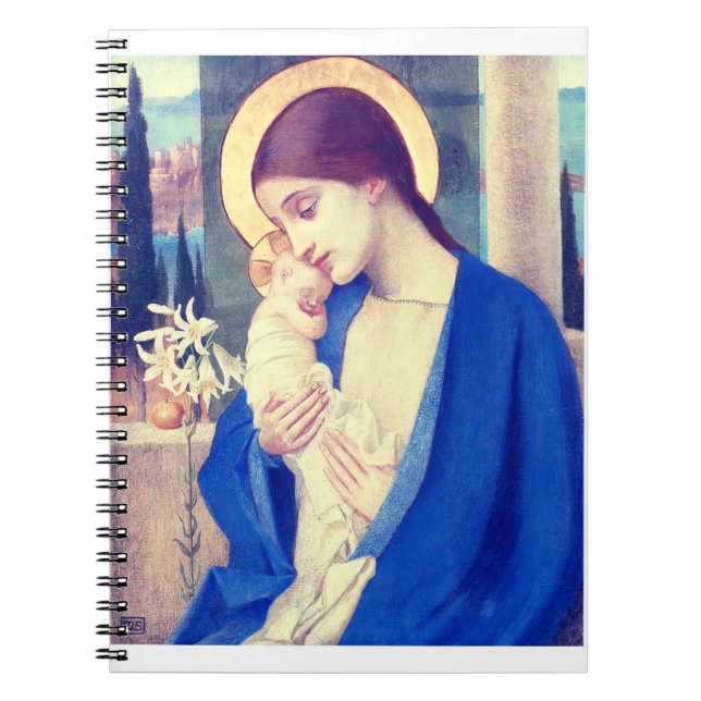 The Virgin Mary & Infant Jesus Renaissance Grace Notebook (Front)