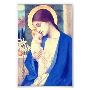 The Virgin Mary & Infant Jesus Renaissance Grace Photo Print