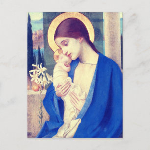 The Virgin Mary & Infant Jesus Renaissance Grace Postcard