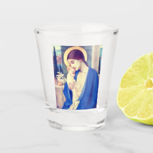 The Virgin Mary & Infant Jesus Renaissance Grace Shot Glass