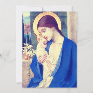 The Virgin Mary & Infant Jesus Renaissance Grace Thank You Card
