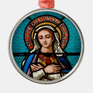 The Virgin Mary Metal Tree Decoration