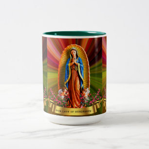 The Virgin of Guadalupe Two-Tone Coffee Mug