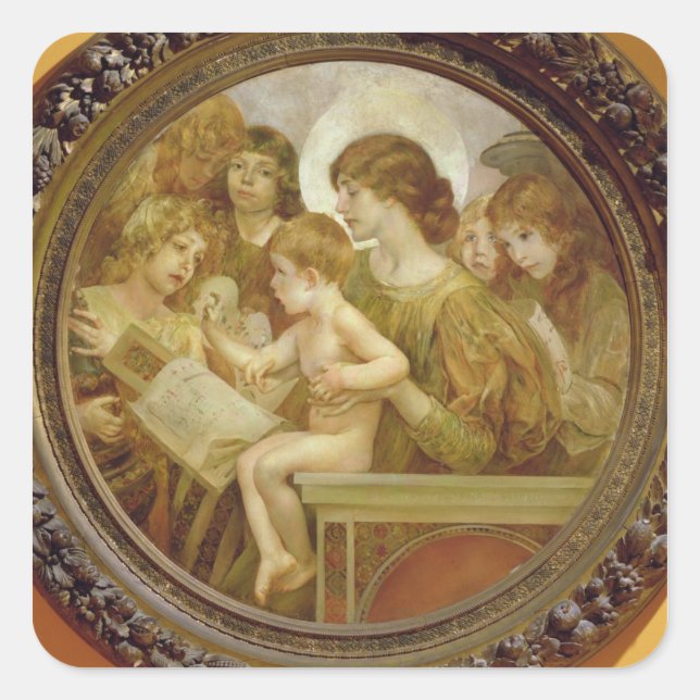 The Virgin of the Angels Square Sticker (Front)