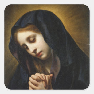 The Virgin of the Annunciation, c.1653-55 Square Sticker