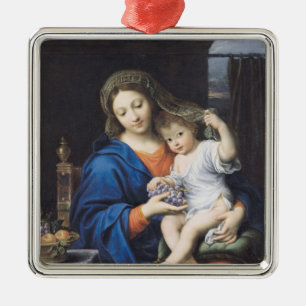 The Virgin of the Grapes, 1640-50 Metal Tree Decoration