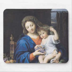 The Virgin of the Grapes, 1640-50 Mouse Mat