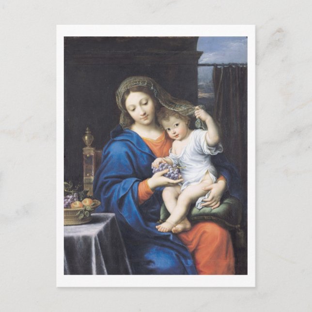 The Virgin of the Grapes, 1640-50 Postcard (Front)