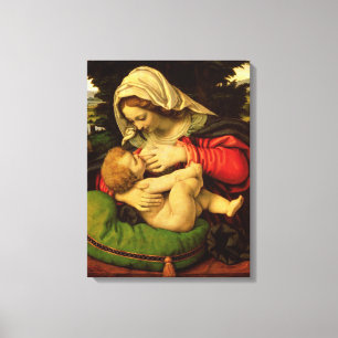 The Virgin of the Green Cushion, 1507-10 Canvas Print