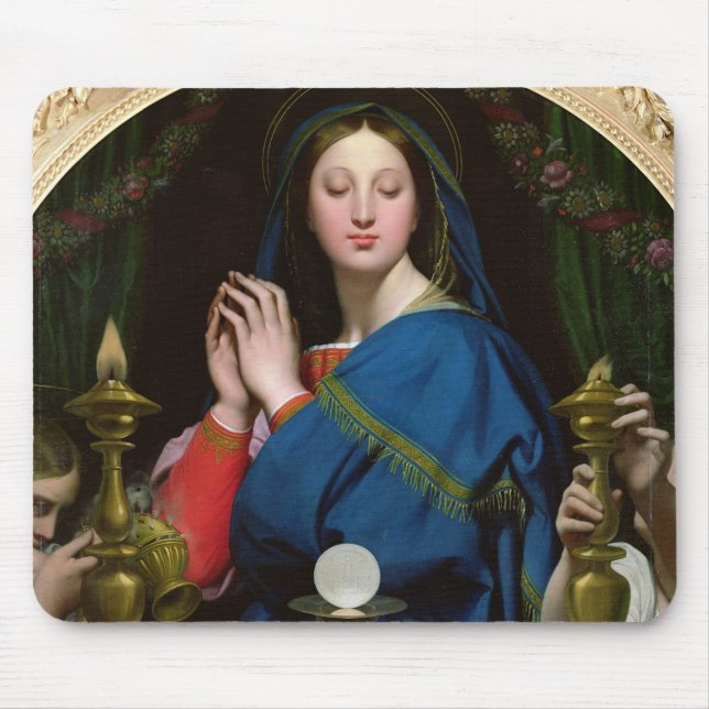 The Virgin of the Host, 1854 Mouse Mat (Front)