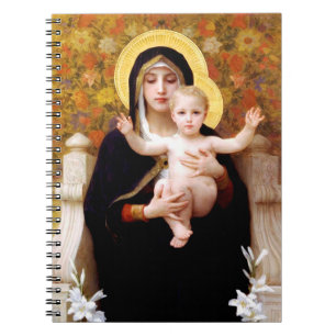 The Virgin of the Lilies  (La Vierge au Lys) Notebook