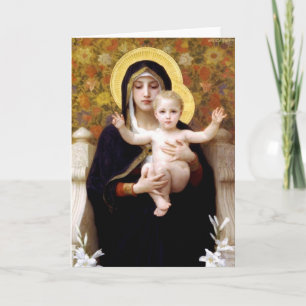 The Virgin of the Lillies Card