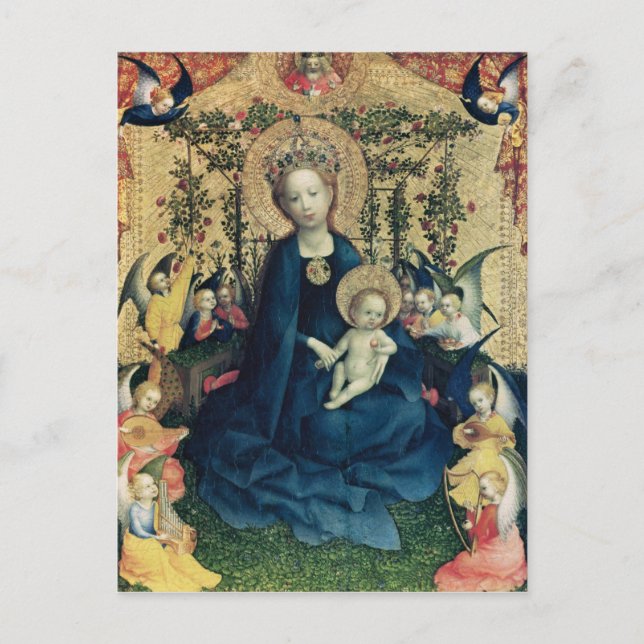 The Virgin of the Rose Bush Postcard (Front)