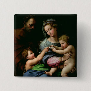 The Virgin of the Rose, c.1518 15 Cm Square Badge