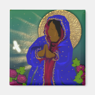 the virgin of the roses magnet
