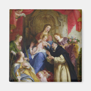 The Virgin Offering the Rosary Magnet