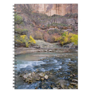 The Virgin River in autumn in Zion National Park Notebook