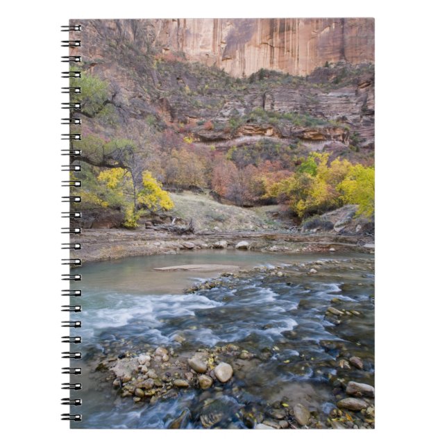The Virgin River in autumn in Zion National Park Notebook (Front)