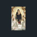 The Virgin with Angels, 1900 Canvas Print<br><div class="desc">The Virgin with Angels,  1900 | by William-Adolphe Bouguereau | Art Location: Musee de la Ville de Paris,  Musee du Petit-Palais,  France | French Artist | Image Collection Number: XIR39429</div>