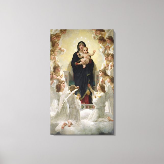 The Virgin with Angels, 1900 Canvas Print (Front)
