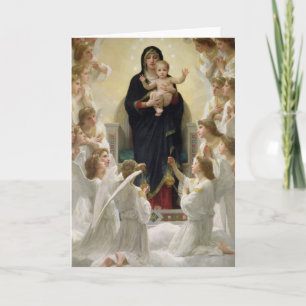 The Virgin with Angels, 1900 Card