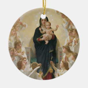 The Virgin with Angels, 1900 Ceramic Tree Decoration